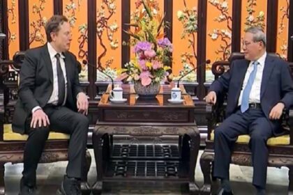 Elon Musk meeting Chinese Prime Minister Li Qiang