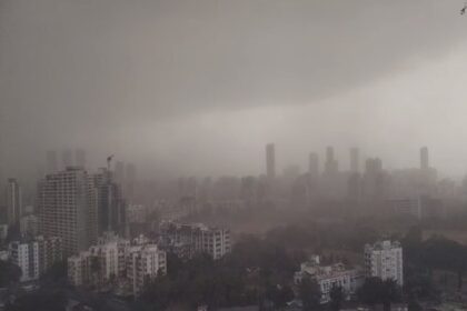 Mumbai rain Hoarding fell in Ghatkopar due to heavy dust storm and rain many dead CM eknath Shinde visited