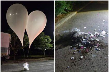 Why is North Korea dropping balloons laden with garbage in South Korea war 1950