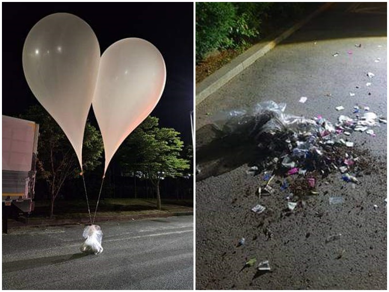 Why is North Korea dropping balloons laden with garbage in South Korea war 1950