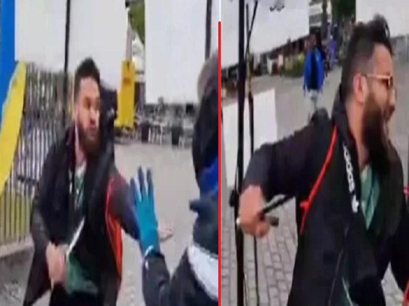 Man attacked with knife in Germany, many people injured (Photo-X, Video Grab)