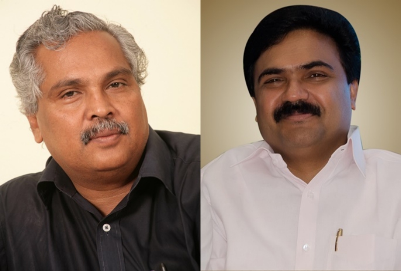 Kerala CPI chief Binoy Viswam and Jose K. Mani.