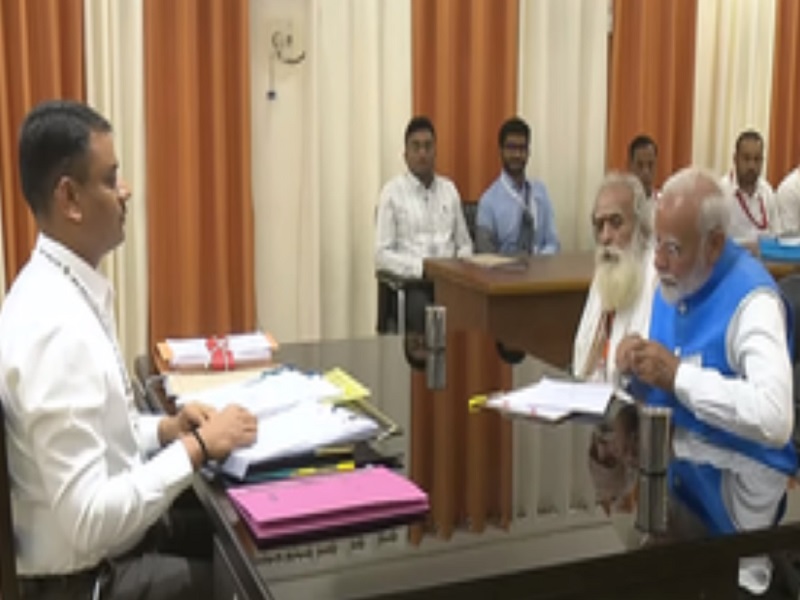 Prime Minister Narendra Modi filed nomination from Varanasi for the third time