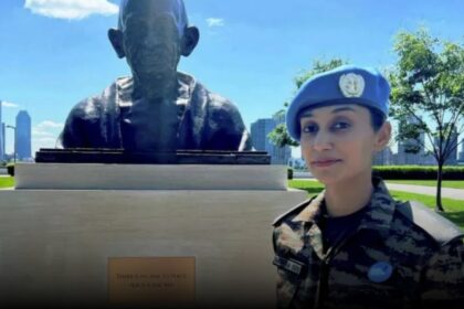 Indian soldier Radhika Sen, who received the prestigious Gender Advocate Award of the United Nations. Photo: Instagram