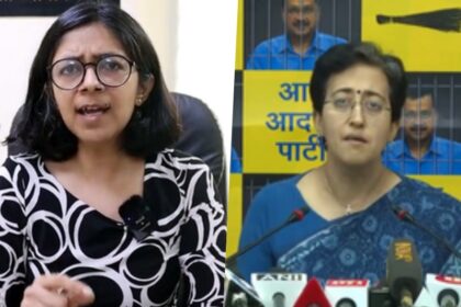 Swati Maliwal and Delhi Minister Atishi Marlena. Photo: IANS