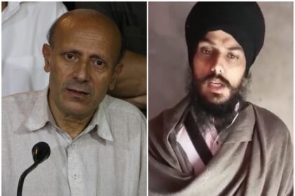 Engineer Rashid defeated nc leader Omar Abdullah while contesting elections while in jail Amritpal Singh got big lead in Punjab