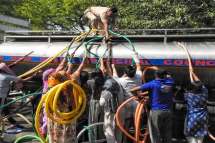 Water theft in city happening under AAP govt protection BJP blames Aam Aadmi Party on Delhi water crisis