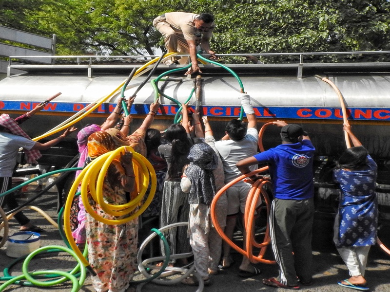 Water theft in city happening under AAP govt protection BJP blames Aam Aadmi Party on Delhi water crisis