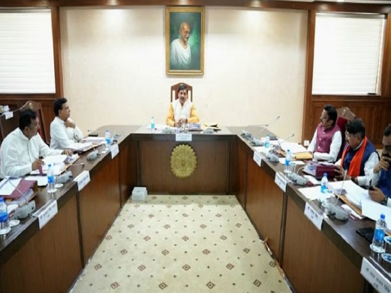 Madhya Pradesh Chief Minister Mohan Yadav presiding over the cabinet meeting (Photo - X).