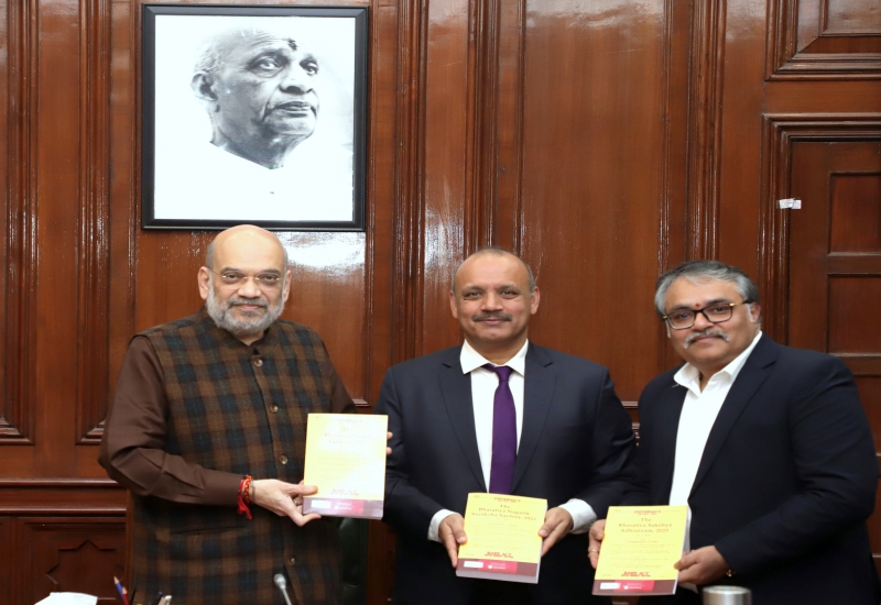 Union Home Minister Amit Shah releasing reference books on criminal justice laws (30 December 2023). Photo: @AmitShah/X