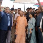 CM Yogi also reached the spot amidst rain, where he took details of the entire incident from the officials. Photo: IANS