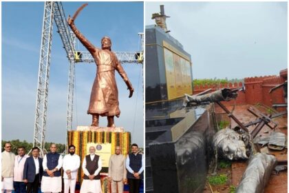 Government and opposition face to face over collapse of Chhatrapati Shivaji statue in Maharashtra