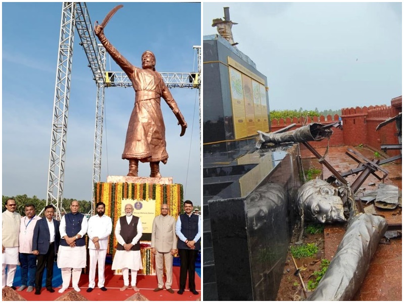 Government and opposition face to face over collapse of Chhatrapati Shivaji statue in Maharashtra