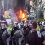 Why have massive riots broken out in Britain in the last 13 years 90 arrested so far in violent protests