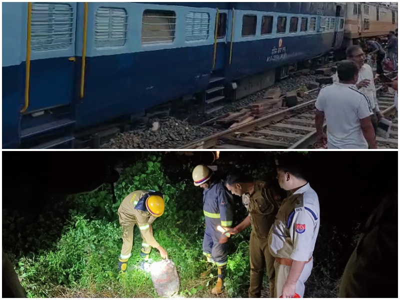 Attempt to bomb army train in Madhya Pradesh fails gas cylinders found again on tracks in UP