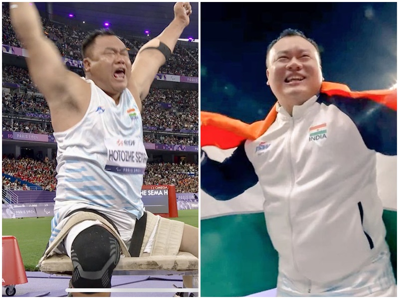 Havaldar Hokato Hotozhe Sema who lost his leg while fighting terrorists in Kashmir 22 years ago won medal at the Paris Paralympics 2024