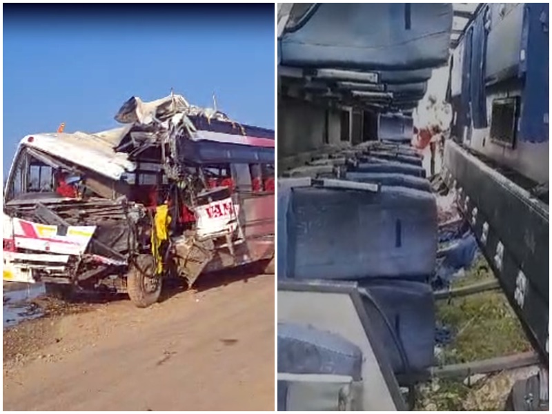 12 people killed, 30 injured when bus collides with small bridge in Rajasthan Sikar Laxmangarh