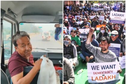 Delhi Police detained 120 laddakh people including climate activist Sonam Wangchuk know reason and their demand