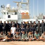 Indian Coast Guard chased Pakistani ship for 2 hours in sea rescued 7 fishermen in india pak sea border