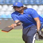 Mumbai: Former Indian cricketer Jhulan Goswami during a training session with the Mumbai Indians' Junior Girls team, at Wankhede Stadium in Mumbai on Friday, May 19, 2023.(Photo: IANS)