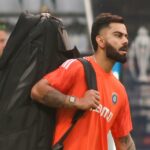 Mumbai : India's Virat Kohli during a practice session ahead of the ICC World Cup semi-final match between New Zealand and India, in Mumbai on Tuesday, November 14, 2023. (Photo: IANS/Biplab Banerjee)