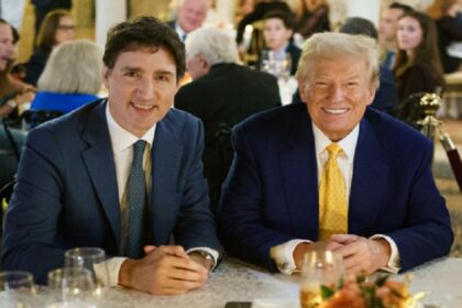 Justin Trudeau and Donald Trump at Florida dinner (Photo: X/Justin Trudeau)