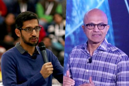 Sundar Pichai, Satya Nadella, Microsoft AI, Google AI, Google, AI models comparison, ChatGPT, DealBook Summit, सुंदर पिचाई, सत्य नडेला, Google Search, Google Cloud, AI infrastructure, AI innovation, Alphabet earnings, Microsoft Bing, Google vs Microsoft, AI race, AI dominance, AI models comparison, technology rivalry, AI advancements, generative AI solutions, Google Lens, cloud computing, anti-competitive practices, OpenAI partnership, big tech competition, AI future, Google vs OpenAI,