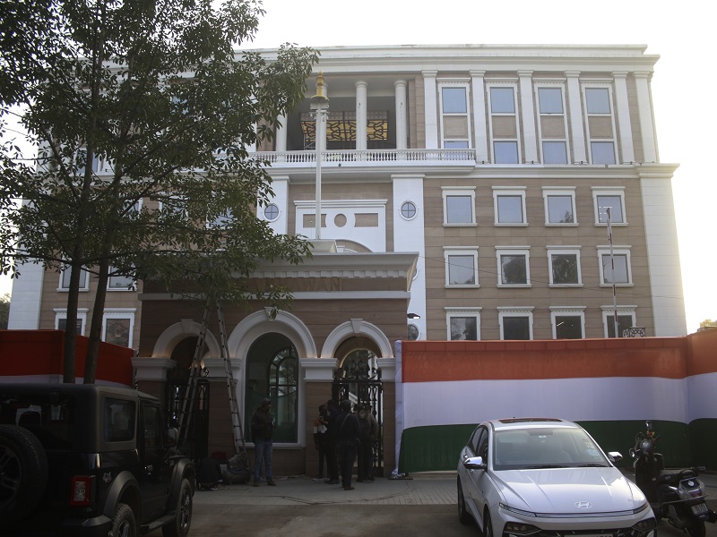 New Delhi: A view of the new Congress party headquarters at Deen Dayal Upadhyay Marg