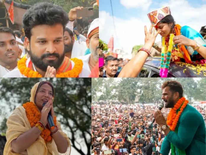 bihar result 2025, bihar election result, bihar chunav result 2025, khesari lal yadav, maithili, jyoti singh, ritesh pandey, bhojpuri artist,