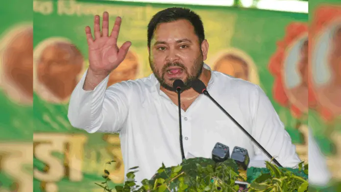 Tejashwi Yadav, Bihar elections 2025, Mahagathbandhan, तेजस्वी यादव, बिहार चुनाव 2025, Free electricity for farmers, PACS representative status, Mai Bahin Yojana, Government employees posting, MSP for crops, Women voters, Rural economy, Patna News, Patna Latest News,